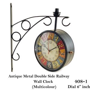 METAL 6" RAILWAY CLOCK 