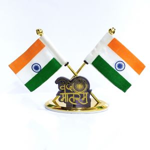 metal vandemataram flag